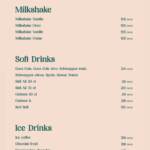 Menu Coco palm Casablanca